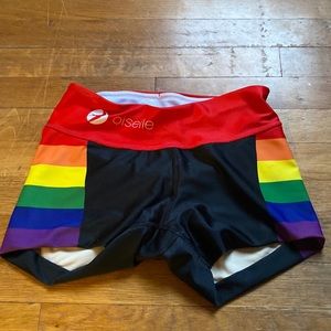 Oiselle Rainbow Running Shorts